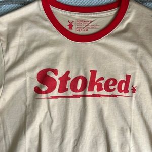 ⚡MOVING SALE⚡The Dutch bros graphic ‘stoked’ retro T-shirt